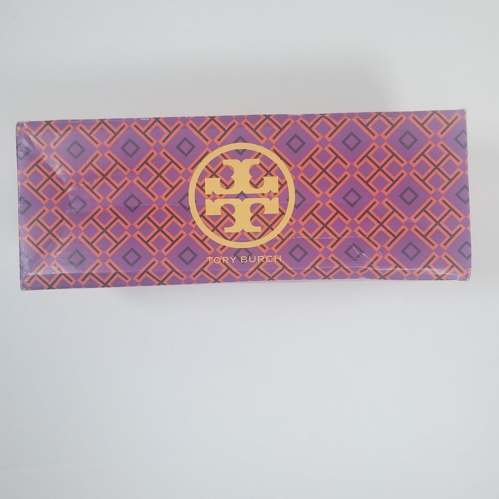 NEW Tory Burch Women’s Sandals Size 7 Brown Multicolor Logo Thong Flip Flop - Picture 8 of 9